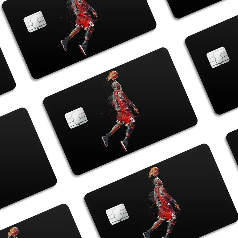2 Pack Michael Jordan Dunk Credit Debit Card Sticker Vinyl Decal Skin Basketball