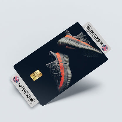 2 Pack Yeezy Black Credit Debit Card Sticker Vinyl Decal Skin Cool Sneaker Style