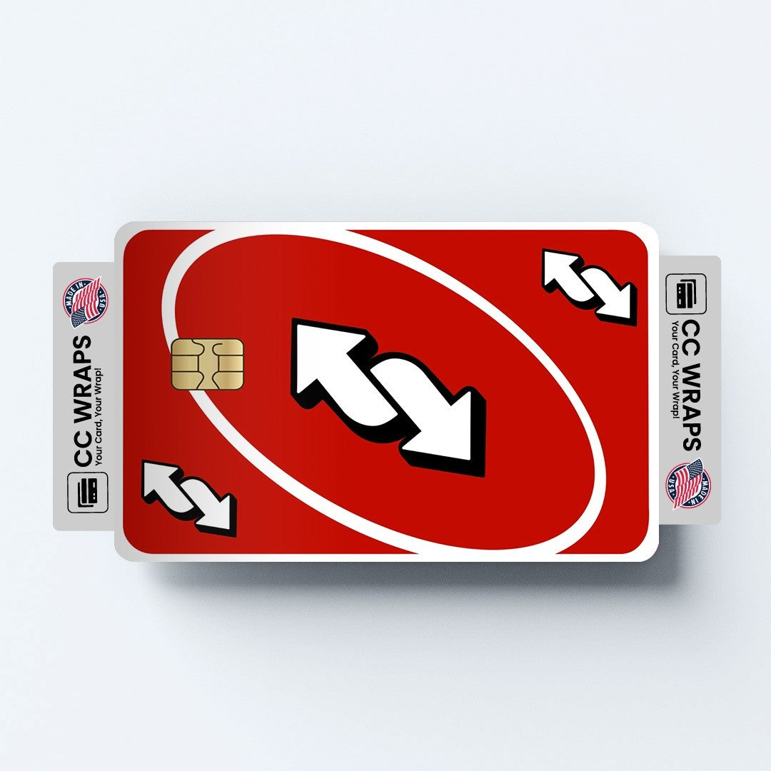 2 Pack Uno Reverse Card Credit Debit Sticker Vinyl Decal Skin Durable Fun