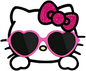 3 PCS Hello Kitty With Sunglasses sticker
