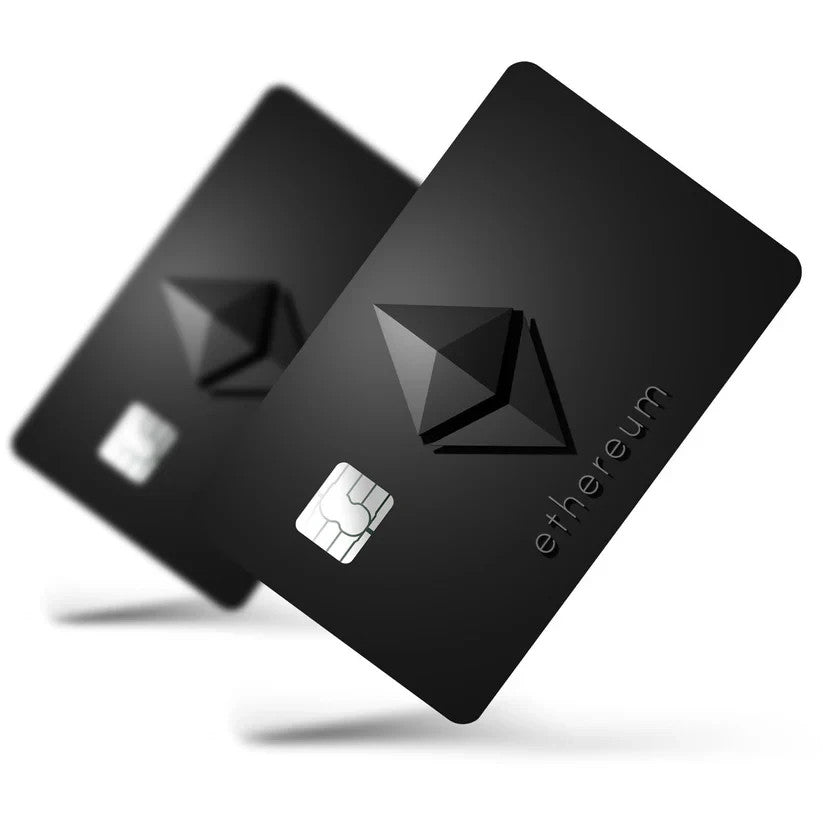 2 Pack Ethereum Crypto Credit Debit Card Sticker Vinyl Decal Skin Blockchain