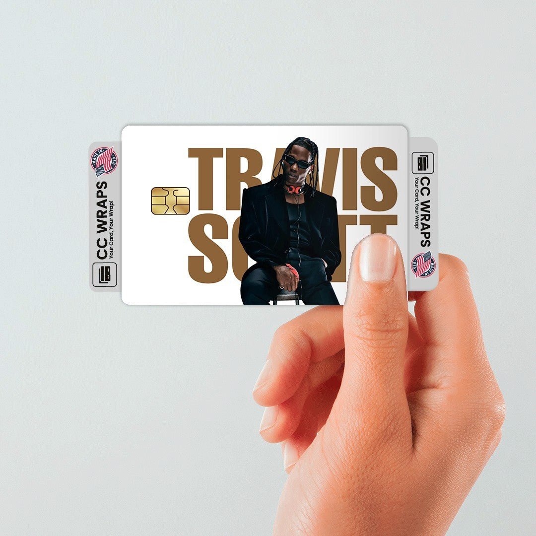 2 Pack Travis Scott Credit Debit Card Sticker Vinyl Decal Skin Astroworld Cool