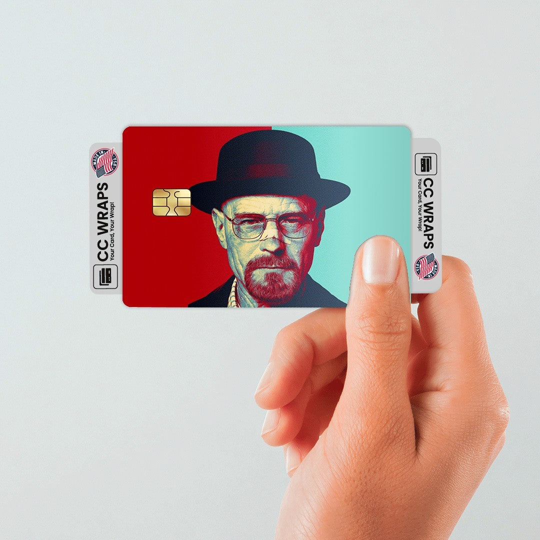 2 Pack Walter White Credit Debit Card Sticker Vinyl Decal Skin Breaking Bad Cool