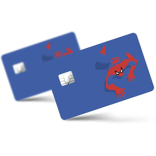 2 Pack Spiderman Minimalist Credit Debit Card Sticker Vinyl Decal Skin Superhero