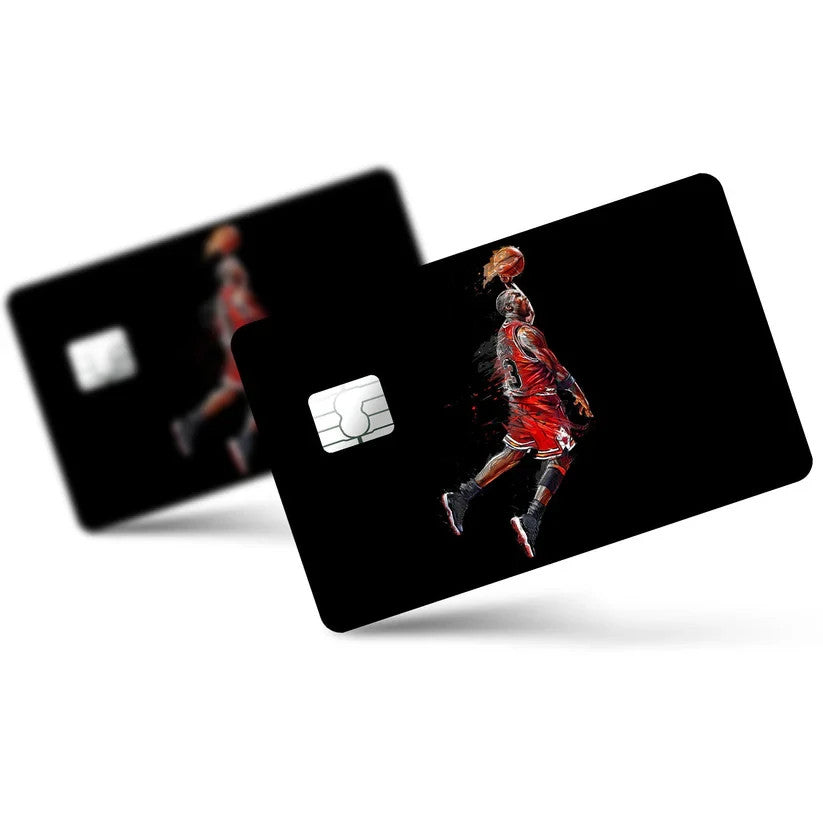 2 Pack Michael Jordan Dunk Credit Debit Card Sticker Vinyl Decal Skin Basketball