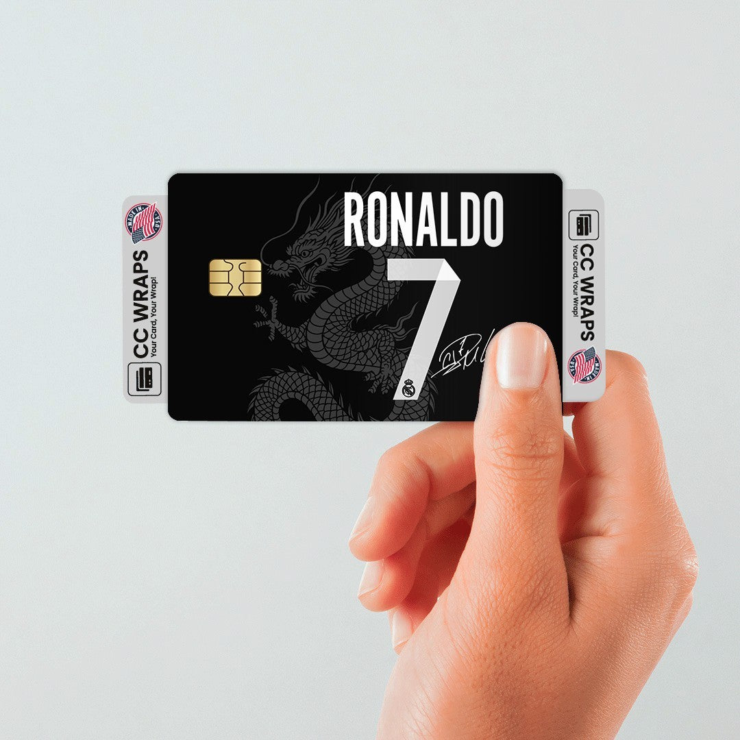 2 Pack Sports CR7 Credit Debit Card Sticker Vinyl Decal Skin Durable Football