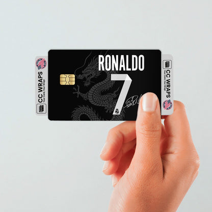 2 Pack Sports CR7 Credit Debit Card Sticker Vinyl Decal Skin Durable Football
