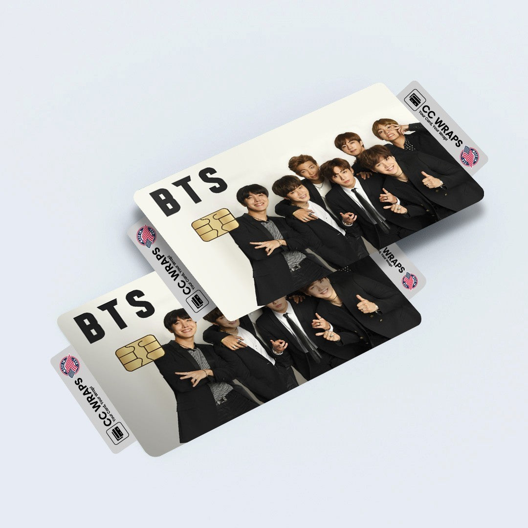 2 Pack BTS Credit Debit Card Sticker Vinyl Decal Skin Kpop Bangtan Boys Cool