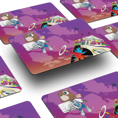 2 Pack Kanye West Graduation Credit Debit Card Sticker Vinyl Decal Skin Cool Art
