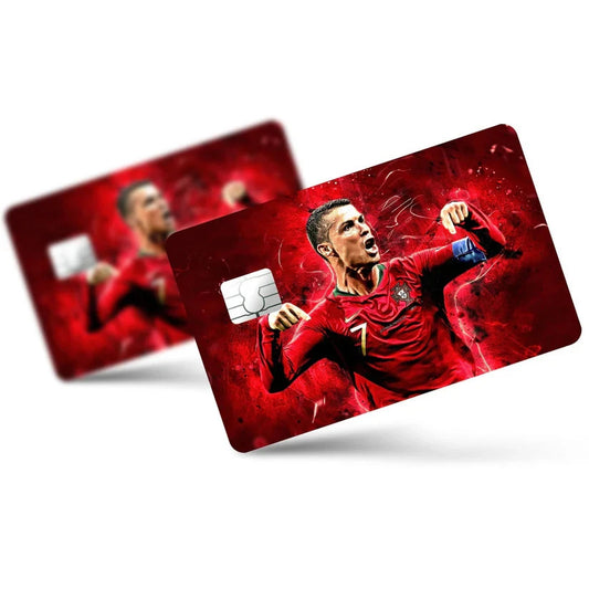 2 Pack Sports CR7 Portugal Credit Debit Card Sticker Vinyl Decal Skin Football