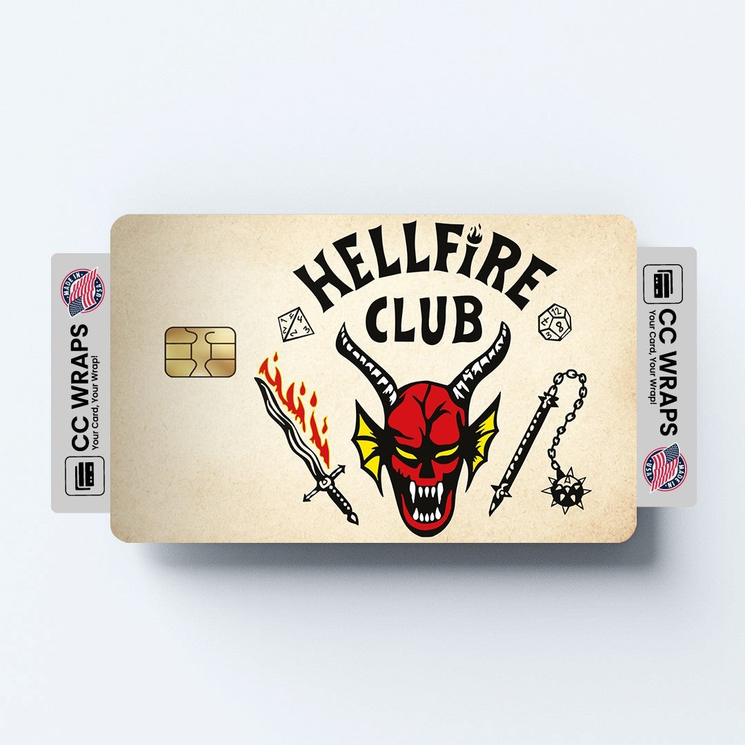2 Pack Hellfire Club Credit Debit Card Sticker Vinyl Decal Skin Stranger Things