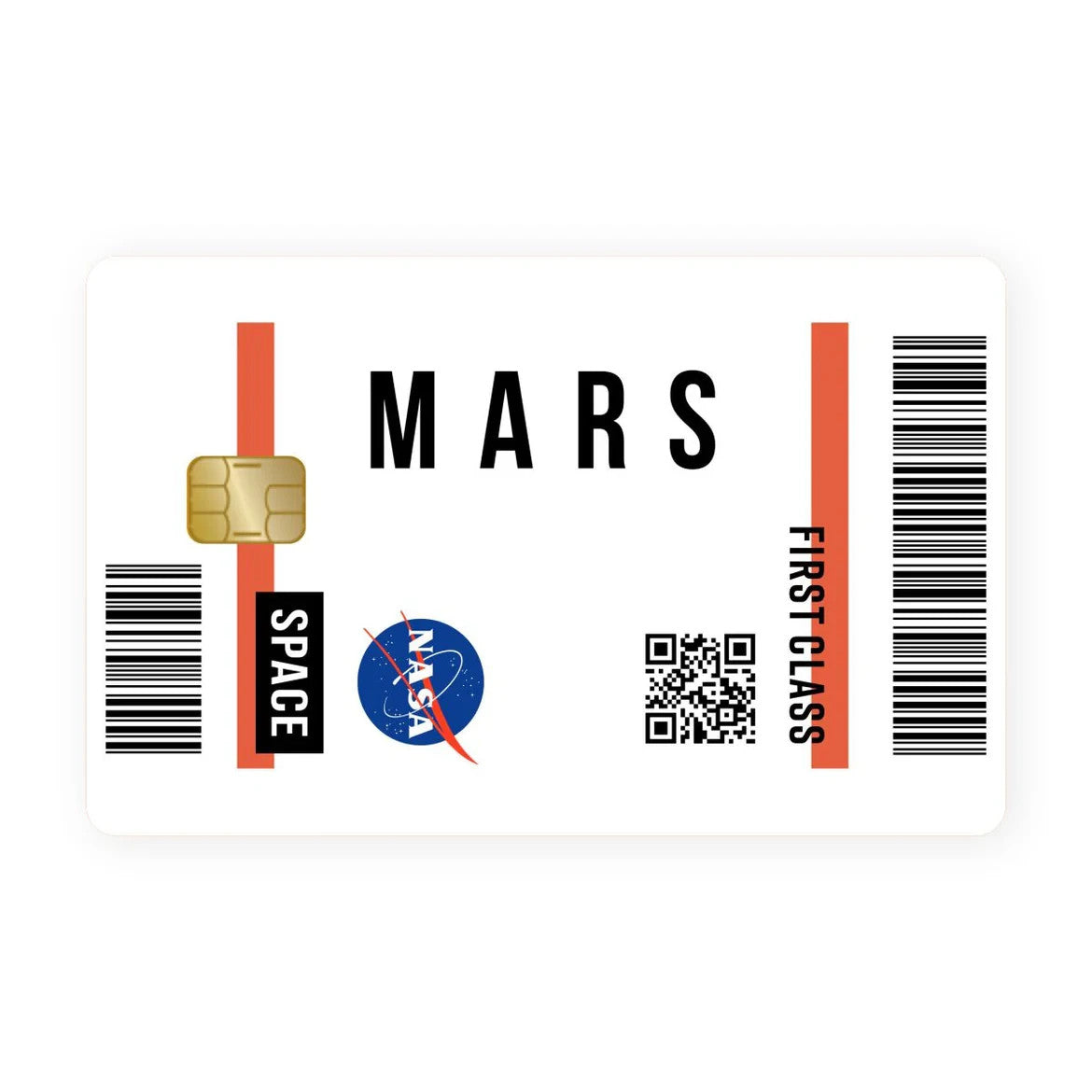 2 Pack NASA Mars Space Credit Debit Card Sticker Vinyl Decal Skin Waterproof