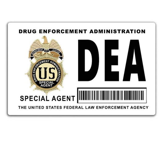 2 Pack D.E.A Themed Credit Debit Card Sticker Durable Vinyl Security Decal Skin