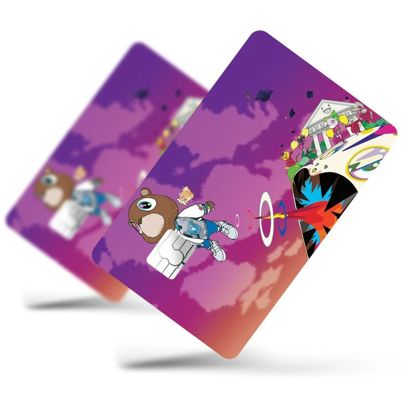 2 Pack Kanye West Graduation Credit Debit Card Sticker Vinyl Decal Skin Cool Art