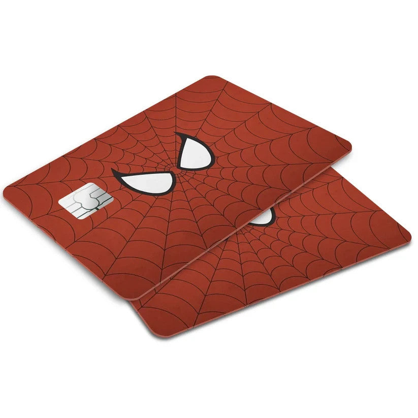 2 Pack Spiderman Face Credit Debit Card Sticker Vinyl Decal Skin Superhero Cool