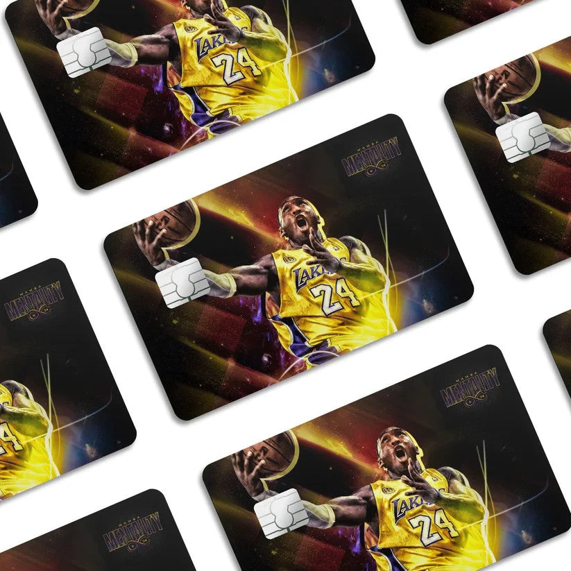 2 Pack Kobe Bryant Lakers Credit Debit Card Sticker Vinyl Decal Skin Mamba Style