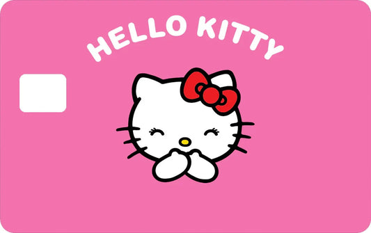 2 Pack Hello Kitty Pink Credit Debit Card Sticker Durable Vinyl Waterproof Decal