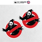 Pack of 2 No Ghost Funny Stickers 3.15 Inch – Hilarious Halloween Vinyl Decals