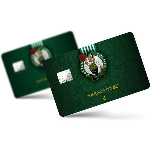 2 Pack Boston Celtics Credit Debit Card Sticker Vinyl Decal Skin NBA Basketball