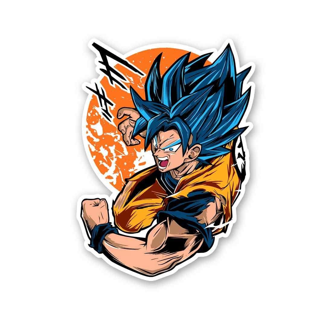Dragon Ball Z Goku Sticker Anime Vinyl Decal 3.5" Waterproof Laptop Car Bottle