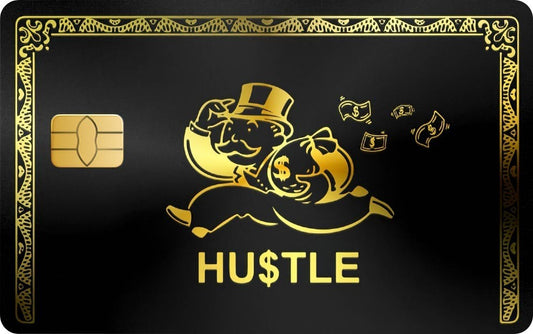 2 Pack Hustle Money Credit Debit Card Sticker Durable Vinyl Decal Sticker