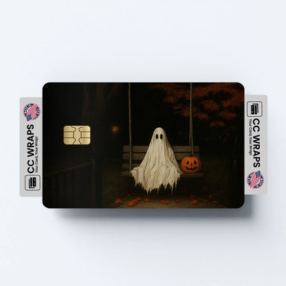 2 Pack Spooky Halloween Credit Debit Card Sticker Vinyl Decal Skin Horror Fun