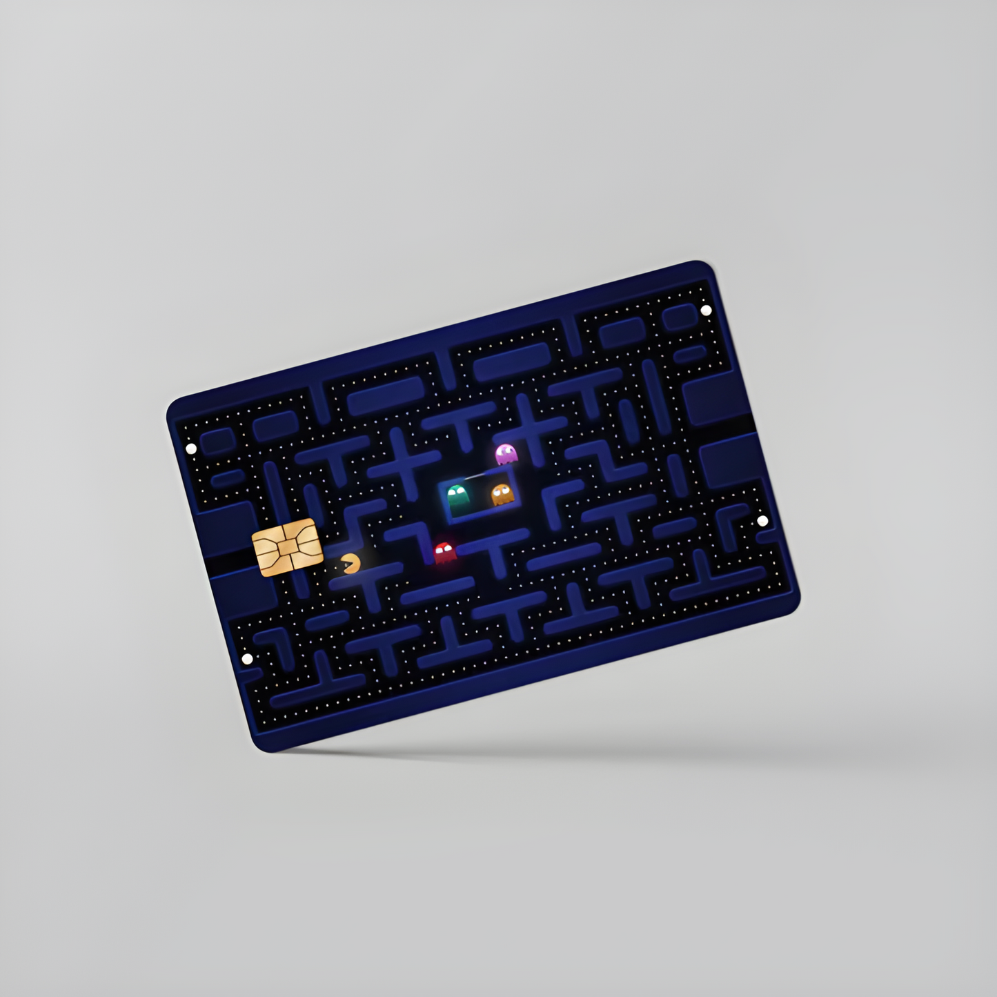 2 Pack Pac-Man Arcade Map Credit Debit Card Sticker Vinyl Decal Skin Durable