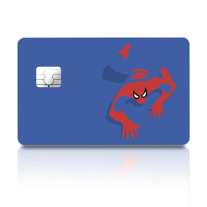 2 Pack Spiderman Minimalist Credit Debit Card Sticker Vinyl Decal Skin Superhero