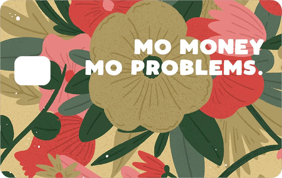 2 Pack Mo Money Mo Problems Funny Credit Debit Card Sticker Durable Vinyl Decal