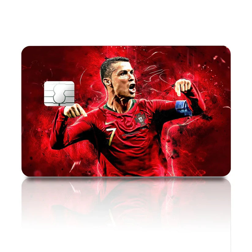 2 Pack Sports CR7 Portugal Credit Debit Card Sticker Vinyl Decal Skin Football