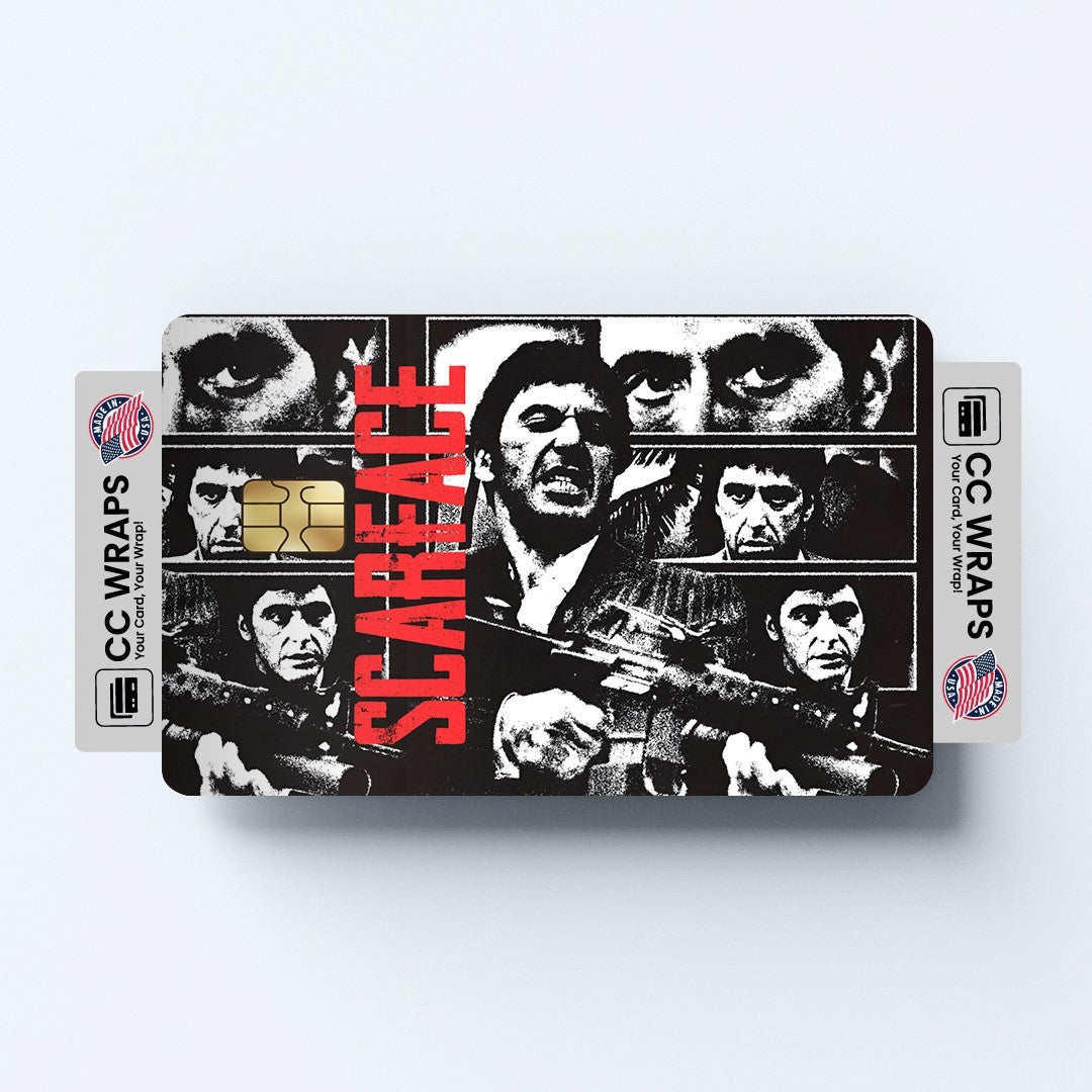 2 Pack Scarface Credit Debit Card Sticker Vinyl Decal Skin Tony Montana Cool