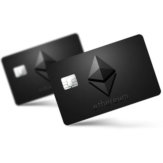2 Pack Ethereum Crypto Credit Debit Card Sticker Vinyl Decal Skin Blockchain