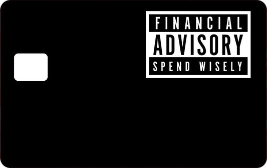 Financial Advisory Credit Debit Card Sticker Durable Vinyl Matte Finish Decal