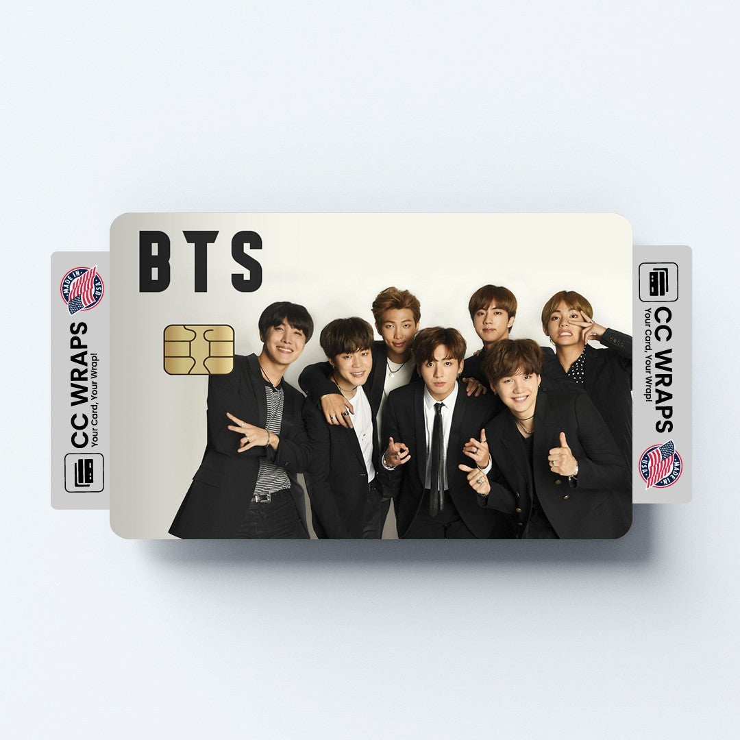 2 Pack BTS Credit Debit Card Sticker Vinyl Decal Skin Kpop Bangtan Boys Cool