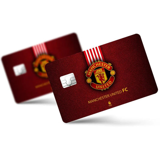 2 Pack Manchester United Credit Debit Card Sticker Vinyl Decal Skin Football