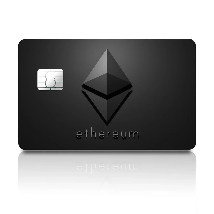 2 Pack Ethereum Crypto Credit Debit Card Sticker Vinyl Decal Skin Blockchain