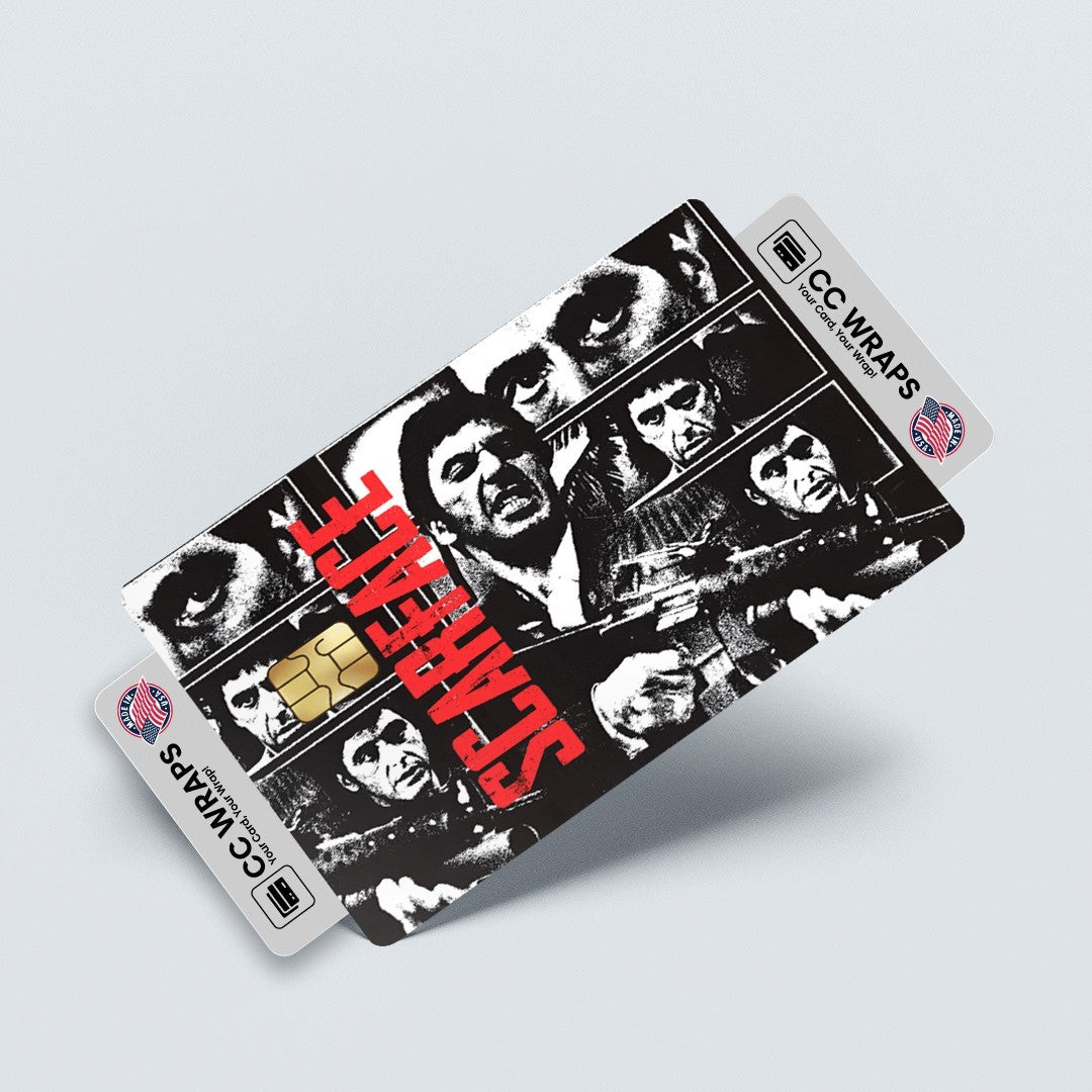 2 Pack Scarface Credit Debit Card Sticker Vinyl Decal Skin Tony Montana Cool
