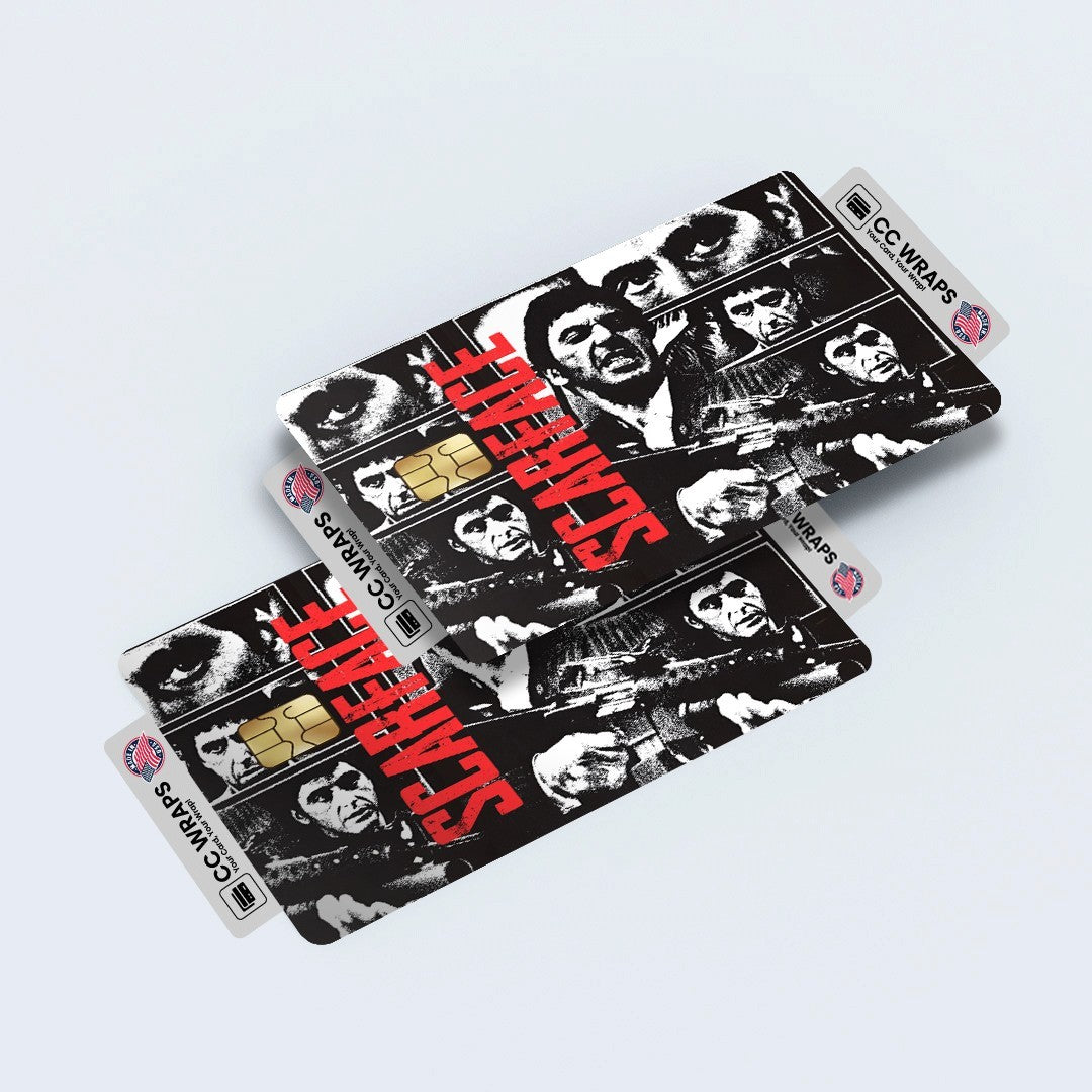 2 Pack Scarface Credit Debit Card Sticker Vinyl Decal Skin Tony Montana Cool