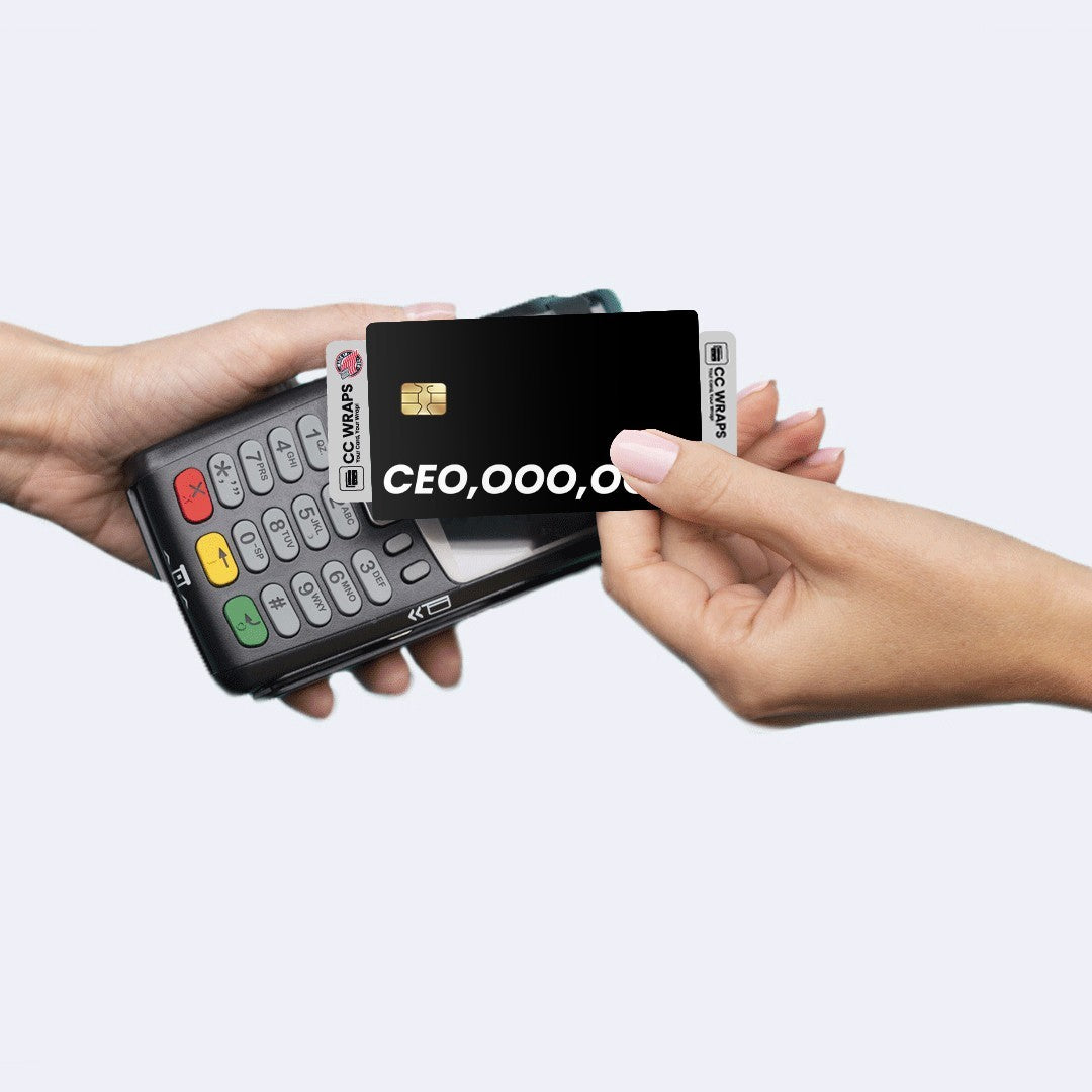 CEO BlackCool Credit Debit Card Sticker Luxury Boss Hustle Money Vinyl Skin