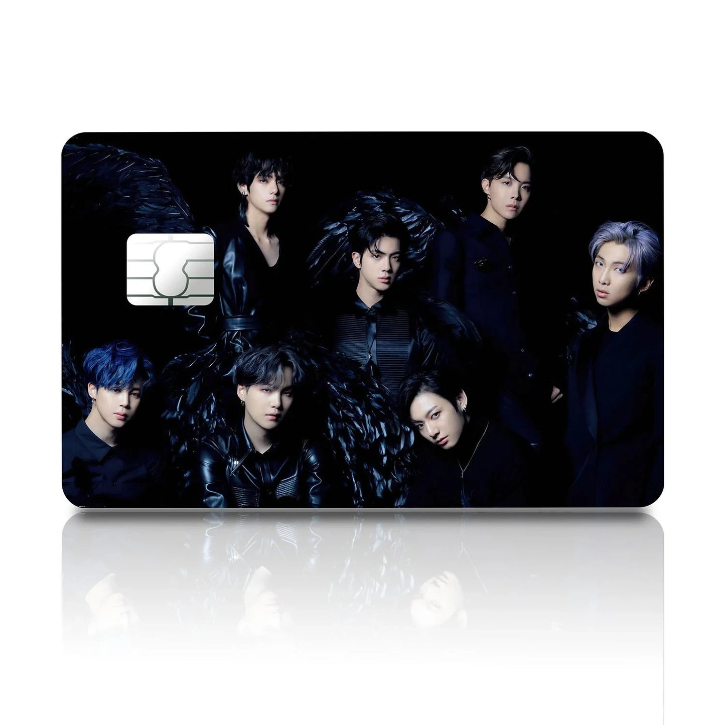 2 Pack BTS Picture Credit Debit Card Sticker Vinyl Decal Skin Durable K-Pop