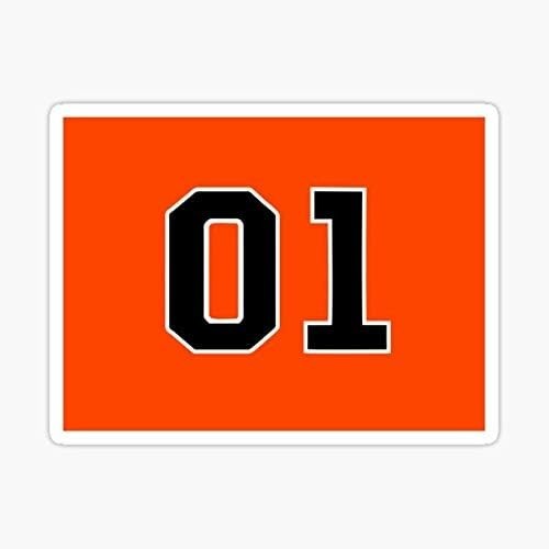 Dukes Of Hazard General Lee Sticker 5 x 4 Inches