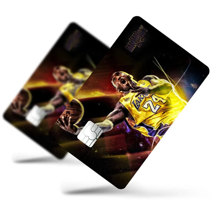 2 Pack Kobe Bryant Lakers Credit Debit Card Sticker Vinyl Decal Skin Mamba Style