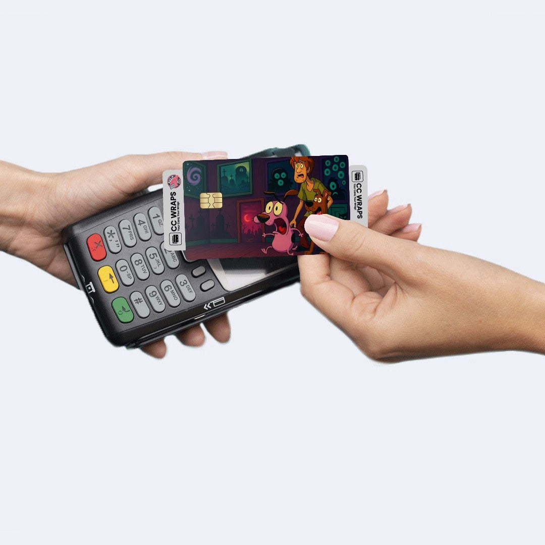 2 Pack Scooby Doo & Shaggy Funny Credit Debit Card Sticker Vinyl Decal Cartoon