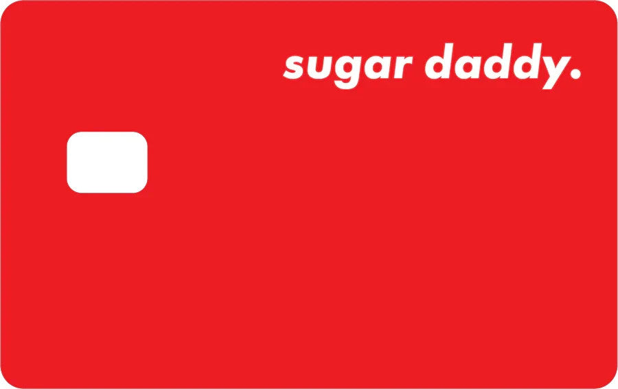 Sugar Daddy Credit Debit Card Sticker Vinyl Decal Matte Waterproof Funny Skin