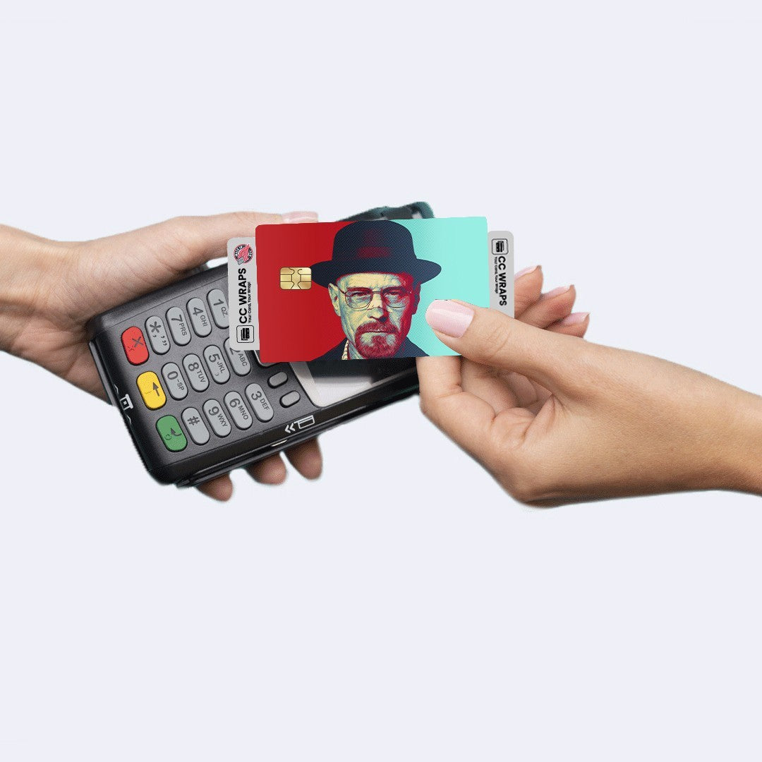 2 Pack Walter White Credit Debit Card Sticker Vinyl Decal Skin Breaking Bad Cool