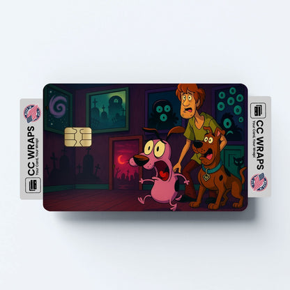 2 Pack Scooby Doo & Shaggy Funny Credit Debit Card Sticker Vinyl Decal Cartoon