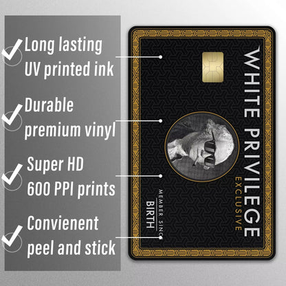 2 Pack Wh te Prv ge Exclusive Debit Card Skin CCWraps Credit Card Vinyl Sticker