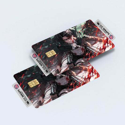 2 Pack L Death Note Anime Credit Debit Card Sticker Durable Vinyl Decal Skin