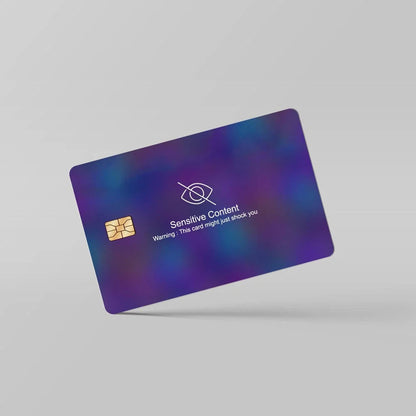 Funny Sensitive Content Meta Credit Debit Card Sticker Vinyl Decal Skin Cover