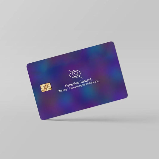 Funny Sensitive Content Meta Credit Debit Card Sticker Vinyl Decal Skin Cover